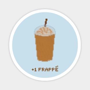 Iced frappe with caramel pixel art Magnet